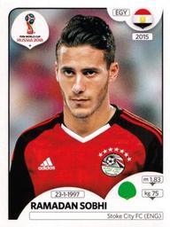 2018 Panini FIFA World Cup: Russia 2018 Stickers (Pink Backs, Made in Italy) #76 Ramadan Sobhi Front
