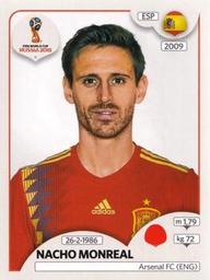 2018 Panini FIFA World Cup: Russia 2018 Stickers (Pink Backs, Made in Italy) #125 Nacho Monreal Front