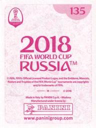 2018 Panini FIFA World Cup: Russia 2018 Stickers (Pink Backs, Made in Italy) #135 David Silva Back