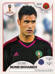 2018 Panini FIFA World Cup: Russia 2018 Stickers (Pink Backs, Made in Italy) #142 Munir Mohamedi Front