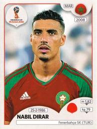 2018 Panini FIFA World Cup: Russia 2018 Stickers (Pink Backs, Made in Italy) #144 Nabil Dirar Front