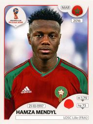 2018 Panini FIFA World Cup: Russia 2018 Stickers (Pink Backs, Made in Italy) #147 Hamza Mendyl Front
