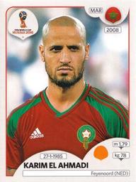 2018 Panini FIFA World Cup: Russia 2018 Stickers (Pink Backs, Made in Italy) #150 Karim El Ahmadi Front