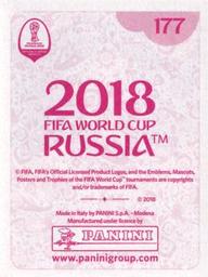 2018 Panini FIFA World Cup: Russia 2018 Stickers (Pink Backs, Made in Italy) #177 Karim Ansarifard Back