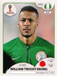 2018 Panini FIFA World Cup: Russia 2018 Stickers (Pink Backs, Made in Italy) #325 William Troost-Ekong Front