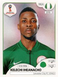 2018 Panini FIFA World Cup: Russia 2018 Stickers (Pink Backs, Made in Italy) #339 Kelechi Iheanacho Front