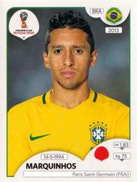 2018 Panini FIFA World Cup: Russia 2018 Stickers (Pink Backs, Made in Italy) #347 Marquinhos Front