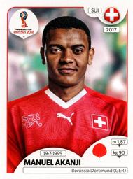 2018 Panini FIFA World Cup: Russia 2018 Stickers (Pink Backs, Made in Italy) #364 Manuel Akanji Front