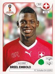 2018 Panini FIFA World Cup: Russia 2018 Stickers (Pink Backs, Made in Italy) #376 Breel Embolo Front