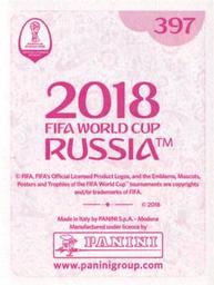 2018 Panini FIFA World Cup: Russia 2018 Stickers (Pink Backs, Made in Italy) #397 Joel Campbell Back
