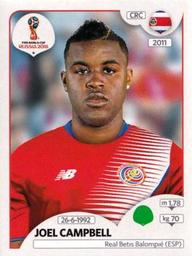 2018 Panini FIFA World Cup: Russia 2018 Stickers (Pink Backs, Made in Italy) #397 Joel Campbell Front