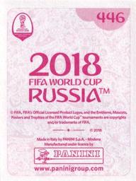 2018 Panini FIFA World Cup: Russia 2018 Stickers (Pink Backs, Made in Italy) #446 Jesús Gallardo Back