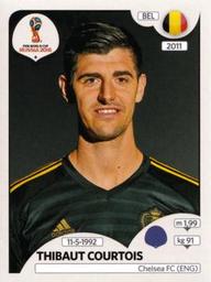 2018 Panini FIFA World Cup: Russia 2018 Stickers (Pink Backs, Made in Italy) #502 Thibaut Courtois Front