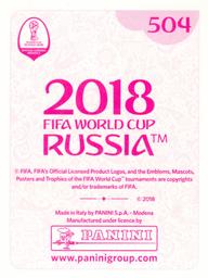 2018 Panini FIFA World Cup: Russia 2018 Stickers (Pink Backs, Made in Italy) #504 Thomas Vermaelen Back
