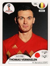 2018 Panini FIFA World Cup: Russia 2018 Stickers (Pink Backs, Made in Italy) #504 Thomas Vermaelen Front