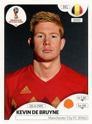 2018 Panini FIFA World Cup: Russia 2018 Stickers (Pink Backs, Made in Italy) #510 Kevin De Bruyne Front