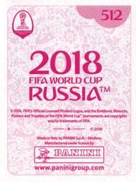 2018 Panini FIFA World Cup: Russia 2018 Stickers (Pink Backs, Made in Italy) #512 Youri Tielemans Back