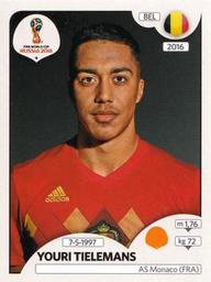 2018 Panini FIFA World Cup: Russia 2018 Stickers (Pink Backs, Made in Italy) #512 Youri Tielemans Front