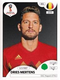 2018 Panini FIFA World Cup: Russia 2018 Stickers (Pink Backs, Made in Italy) #517 Dries Mertens Front