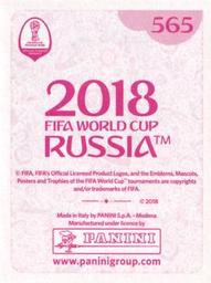 2018 Panini FIFA World Cup: Russia 2018 Stickers (Pink Backs, Made in Italy) #565 Kyle Walker Back