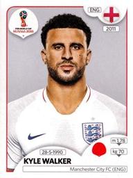 2018 Panini FIFA World Cup: Russia 2018 Stickers (Pink Backs, Made in Italy) #565 Kyle Walker Front