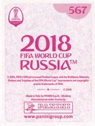 2018 Panini FIFA World Cup: Russia 2018 Stickers (Pink Backs, Made in Italy) #567 Ryan Bertrand Back