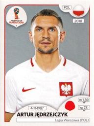 2018 Panini FIFA World Cup: Russia 2018 Stickers (Pink Backs, Made in Italy) #589 Artur Jędrzejczyk Front