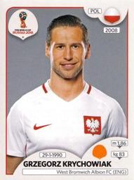 2018 Panini FIFA World Cup: Russia 2018 Stickers (Pink Backs, Made in Italy) #593 Grzegorz Krychowiak Front