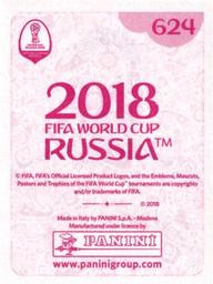 2018 Panini FIFA World Cup: Russia 2018 Stickers (Pink Backs, Made in Italy) #624 Santiago Arias Back