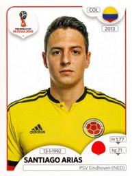 2018 Panini FIFA World Cup: Russia 2018 Stickers (Pink Backs, Made in Italy) #624 Santiago Arias Front