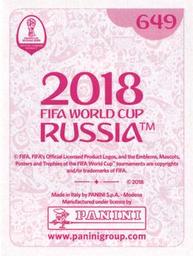 2018 Panini FIFA World Cup: Russia 2018 Stickers (Pink Backs, Made in Italy) #649 Maya Yoshida Back