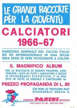 1966-67 Panini Calciatori #NNO Giuliano Fortunato Back