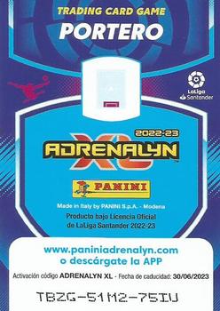 2022-23 Panini Adrenalyn XL LaLiga Santander #201 Andriy Lunin Back