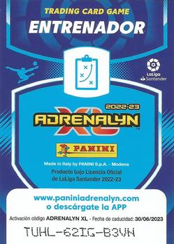 2022-23 Panini Adrenalyn XL LaLiga Santander #476 Manuel Pellegrini Back