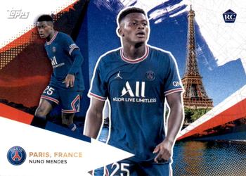 2021-22 Topps Paris Saint-Germain #22 Nuno Mendes Front
