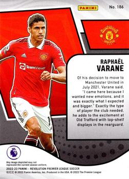 2022-23 Panini Revolution Premier League #186 Raphael Varane Back