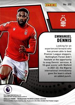 2022-23 Panini Revolution Premier League #202 Emmanuel Dennis Back