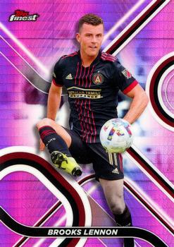 2022 Finest MLS - Pink Prism Refractor #93 Brooks Lennon Front
