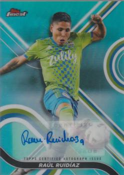 2022 Finest MLS - Base Set Autographs  Aqua #71 Raul Ruidiaz Front