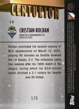 2022 Finest MLS - 1998 Topps Finest Centurion Red #C-9 Cristian Roldan Back