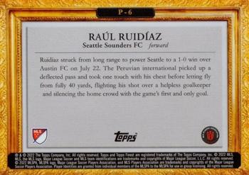 2022 Finest MLS - PITCHuresque #P-6 Raúl Ruidíaz Back