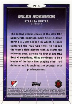 2022 Finest MLS - Prized Footballers #PF-5 Miles Robinson Back