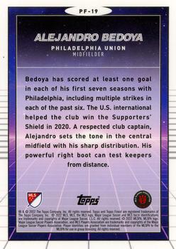 2022 Finest MLS - Prized Footballers #PF-19 Alejandro Bedoya Back