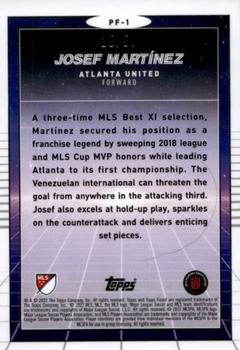 2022 Finest MLS - Prized Footballers Gold #PF-1 Josef Martínez Back