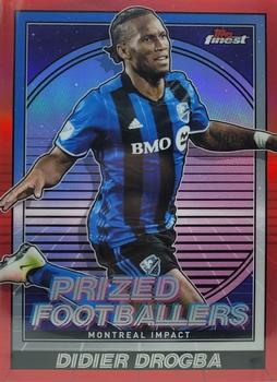 2022 Finest MLS - Prized Footballers Red #PF-17 Didier Drogba Front