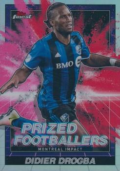 2022 Finest MLS - Prized Footballers Fusion Variations Pink/Red #PFF-17 Didier Drogba Front