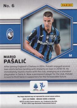 2021-22 Panini Mosaic Serie A #6 Mario Pasalic Back
