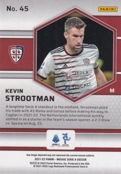 2021-22 Panini Mosaic Serie A #45 Kevin Strootman Back