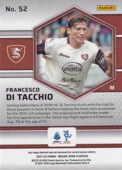 2021-22 Panini Mosaic Serie A #52 Francesco Di Tacchio Back
