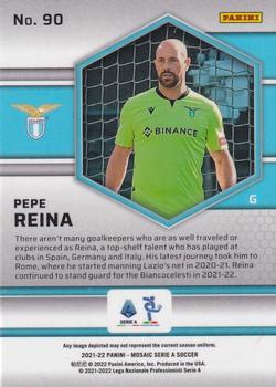 2021-22 Panini Mosaic Serie A #90 Pepe Reina Back